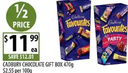 Supabarn Cadbury chocolate gift box offer