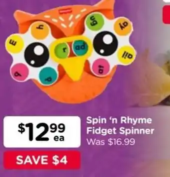 Toyworld Spin 'n Rhyme Fidget Spinner offer