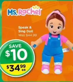 Toyworld Speak & Sing Doll offer