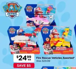 Toyworld Fire Rescue Vehicles Assorted offer
