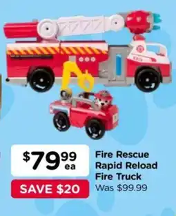 Toyworld Fire Rescue Rapid Reload Fire Truck offer