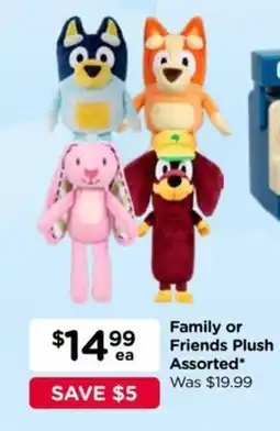 Toyworld Family or Friends Plush Assorted offer