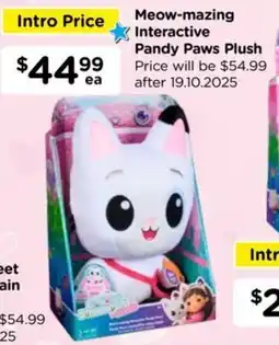 Toyworld Meow-mazing Interactive Pandy Paws Plush offer