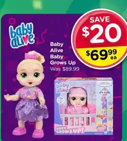 Toyworld Baby Alive Baby Grows Up offer