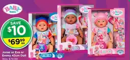 Toyworld Jonas or Eva or Emma Doll offer