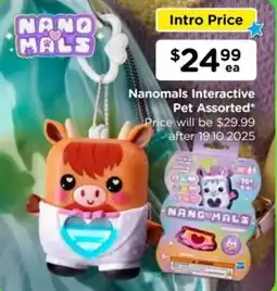 Toyworld Nanomals Interactive Pet Assorted offer
