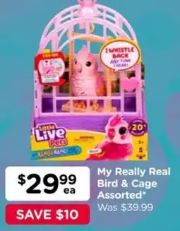 Toyworld My Really Real Bird & Cage Assorted offer