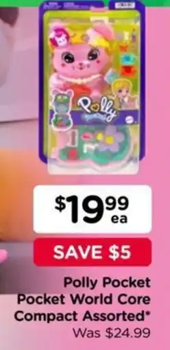 Toyworld Polly Pocket Pocket World Core Compact Assorted offer