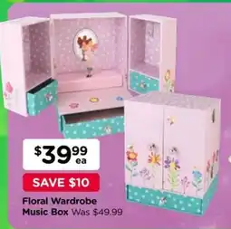Toyworld Floral Wardrobe Music Box offer