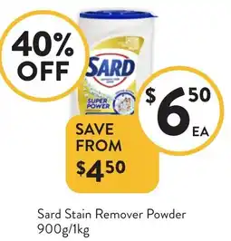 Foodworks Sard Stain Remover Powder offer