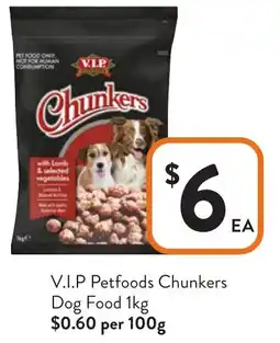 Foodworks V.I.P Petfoods Chunkers Dog Food offer