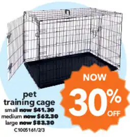 Cheap as Chips pet training cage offer