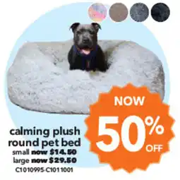 Cheap as Chips calming plush round pet bed offer