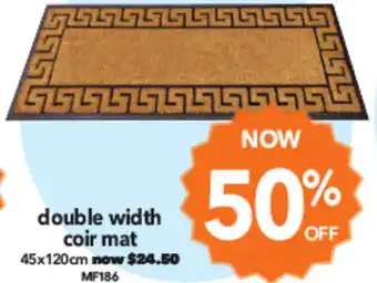 Cheap as Chips double width coir mat offer