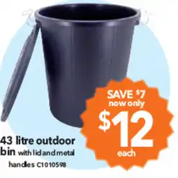 Cheap as Chips outdoor bin offer