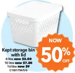 Cheap as Chips Kept storage bin with lid offer