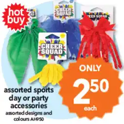 Cheap as Chips assorted sports day or party accessories offer