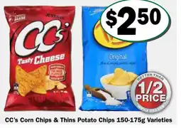 Friendly Grocer CC's Corn Chips & Thins Potato Chips offer