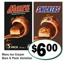 Friendly Grocer Mars Ice Cream Bars offer