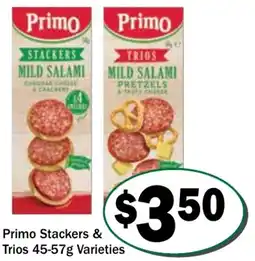 Friendly Grocer Primo Stackers & Trios Varieties offer
