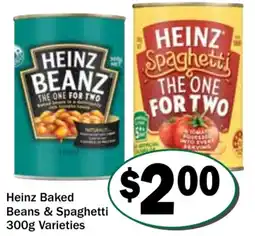 Friendly Grocer Heinz Baked Beans & Spaghetti Varieties offer