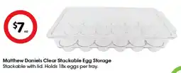 Coles Matthew Daniels Clear Stackable Egg Storage offer