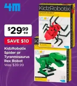 Toyworld KidzRobotix Spider or Tyrannosaurus Rex Robot offer
