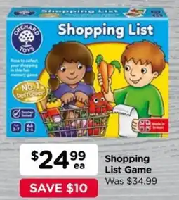Toyworld Shopping List Game offer