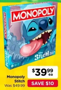 Toyworld Monopoly Stitch offer