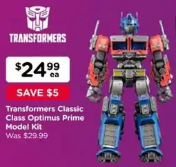 Toyworld Transformers Classic Class Optimus Prime Model Kit offer