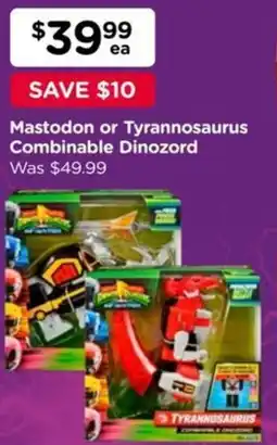 Toyworld Mastodon or Tyrannosaurus Combinable Dinozord offer