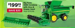 Toyworld Big Farm S690 Combine with Corn & Draper Head offer