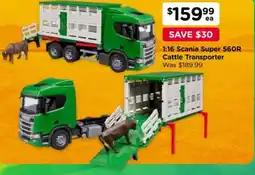 Toyworld 1:16 Scania Super 560R Cattle Transporter offer