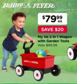 Toyworld My 1st 2 in 1 Wagon with Garden Tools offer