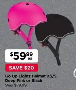 Toyworld Go Up Lights Helmet XS/S Deep Pink or Black offer