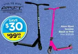Toyworld Atom Stunt Scooter Black or Pink offer