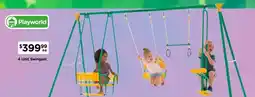 Toyworld 4 Unit Swingset offer