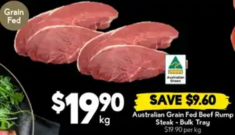 Drakes Australian Grain Fed Beef Rump Steak offer