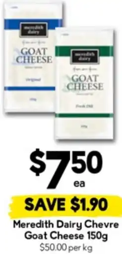 Drakes Meredith Dairy Chevre Goat Cheese offer