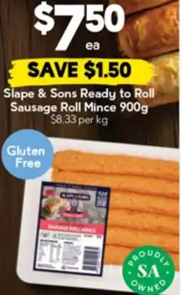 Drakes Slape & Sons Ready to Roll Sausage Roll Mince offer