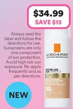 Priceline La roche-posay anthelios age correct photocorrection offer