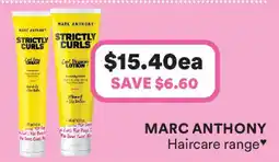 Priceline Marc anthony Haircare range offer