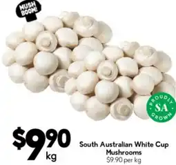 Drakes South Australian White Cup Mushrooms offer