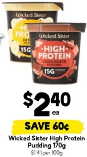 Drakes Wicked Sister High Protein Pudding offer