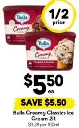 Drakes Bulla creamy classics ice cream offer