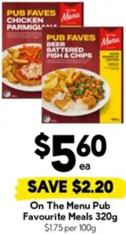 Drakes On The Menu Pub Favourite Meals offer