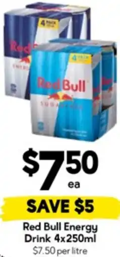 Drakes Red Bull Energy Drink offer