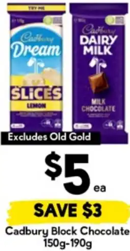 Drakes Cadbury Block Chocolate offer