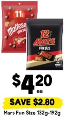 Drakes Mars Fun Size offer