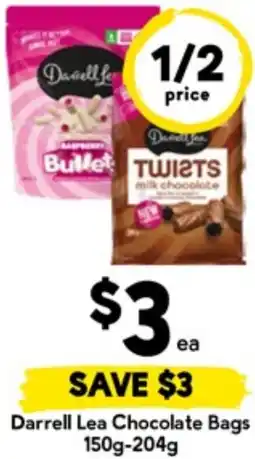 Drakes Darrell Lea Chocolate Bags offer